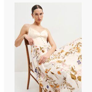 Reformation Everleigh Satin Dress 12 NWT